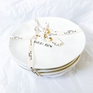 Rae Dunn Halloween WITCH'S BREW 8" Melamine Plates